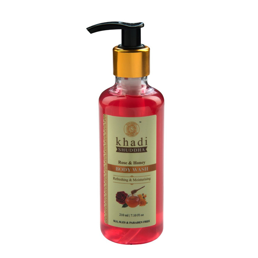 Khadi Shuddha Rose & Honey Body Wash