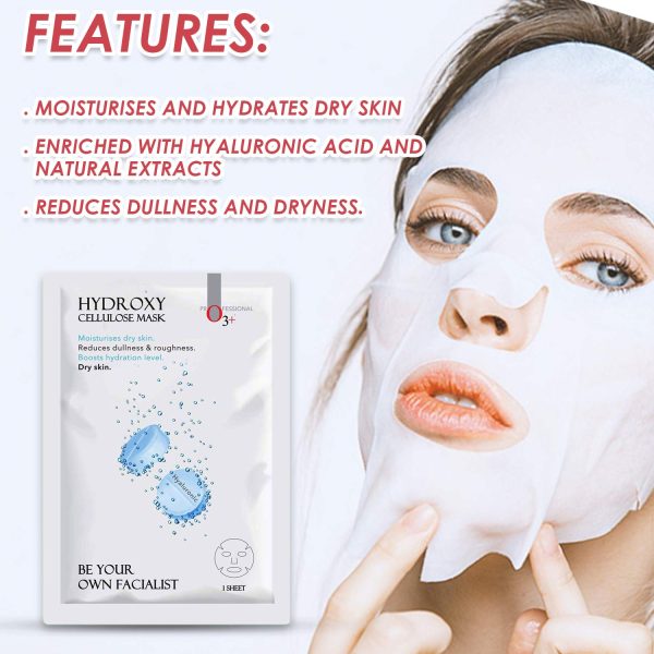 O3+ Hydroxy Cellulose Face Sheet Mask 6