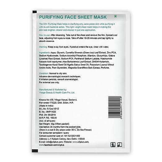 O3+ Purifying Face Sheet Mask 5