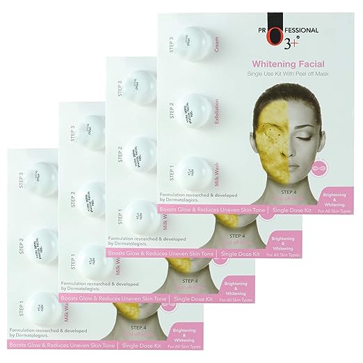 O3+ Whitening Facial Pack Of 4 Single Dose Kit 6