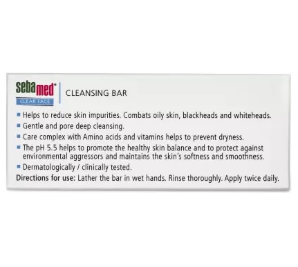 Sebamed Cleansing Bar For Impure & acne -Prone Skin 4