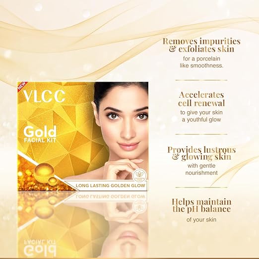 Vlcc Gold Facial Kit 3