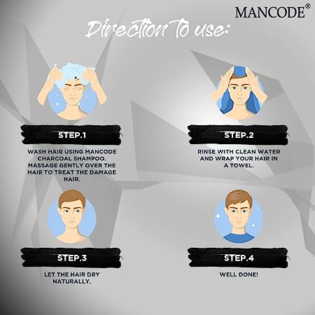 Mancode Activated Charcoal Shampoo For Men 3