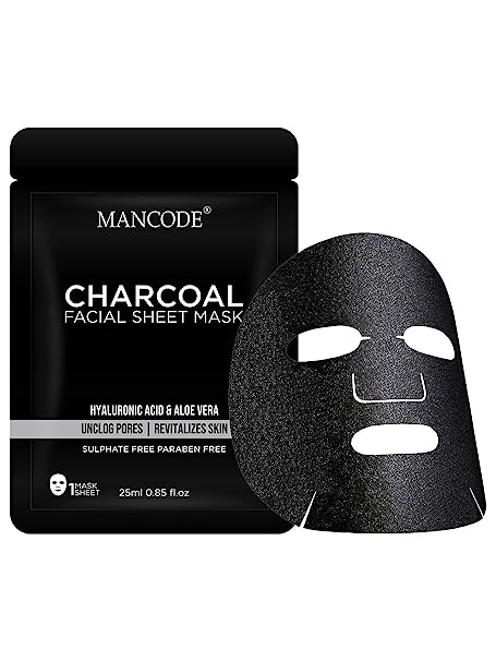 Mancode Charcoal Facial Sheet Mask