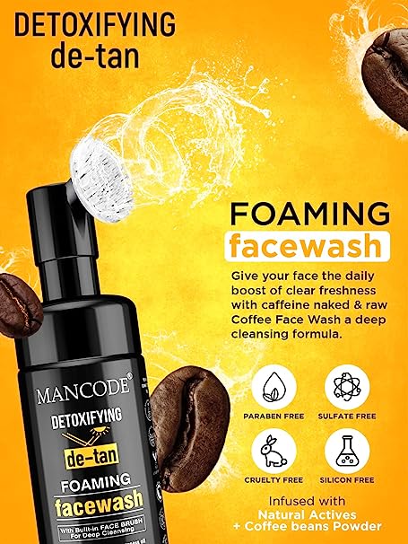 Mancode Detoxifying De-Tan Foaming Face Wash 2