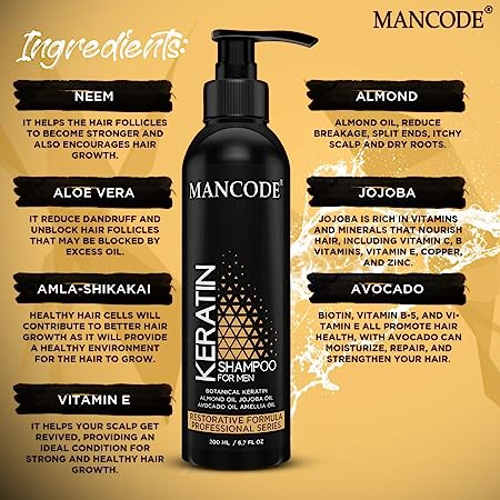 Mancode Keratin Protien Shampoo For Men 2