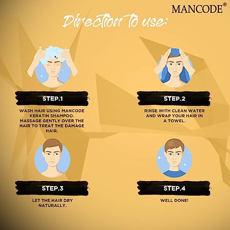 Mancode Keratin Protien Shampoo For Men 3