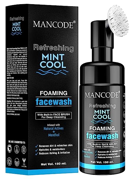 Mancode Refreshing Mint Cool Foaming Face Wash