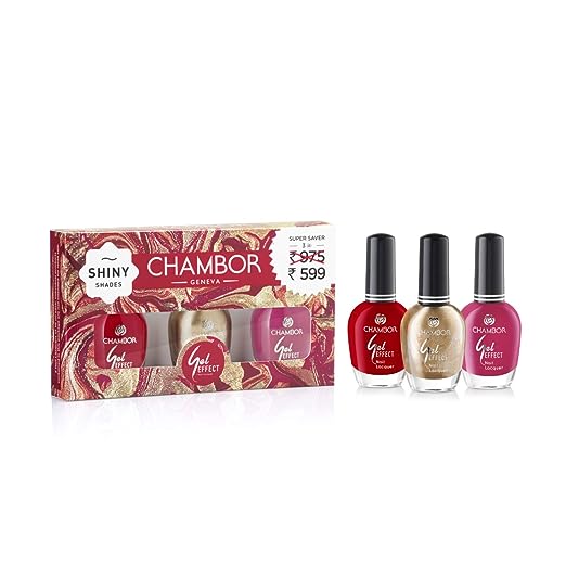 Chambor Gel Effect Nail Lacquer Combo Pack