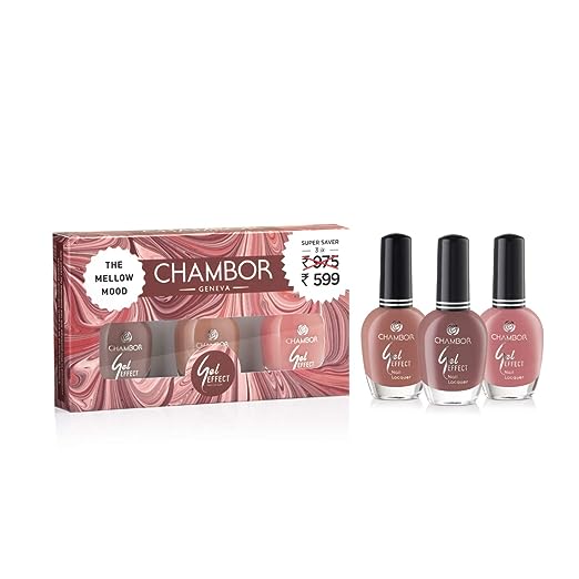 Chambor Gel Effect Nail Lacquer Combo Pack #0315