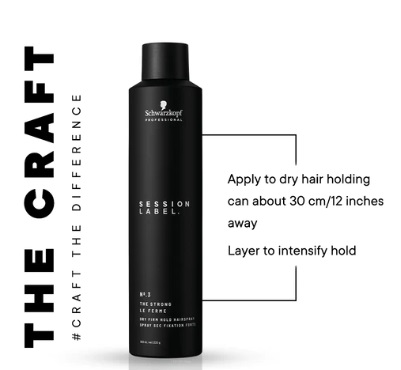 Schwarzkopf Session Label No.3 Strong Hold Hair Spray 5