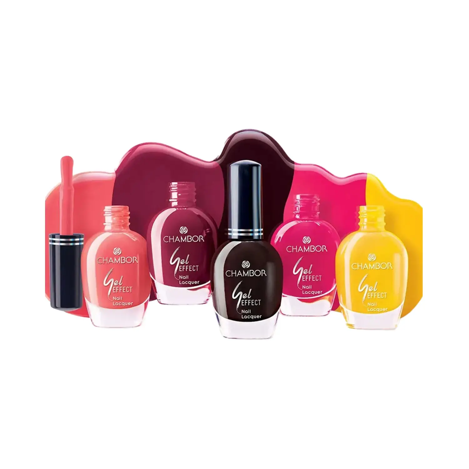 Chambor Gel Effect Nail Lacquer Combo Pack 4