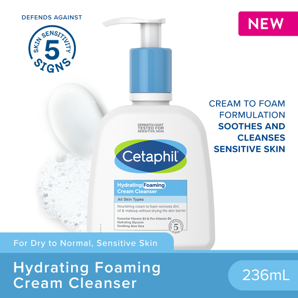Cetaphil Hydrating Foaming Cream Cleanser 4