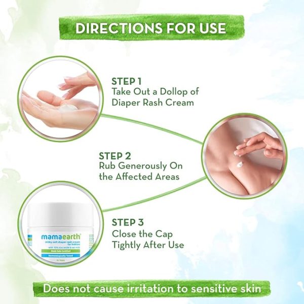 Mamaearth Milky Soft Diaper Rash Cream For Babies 6