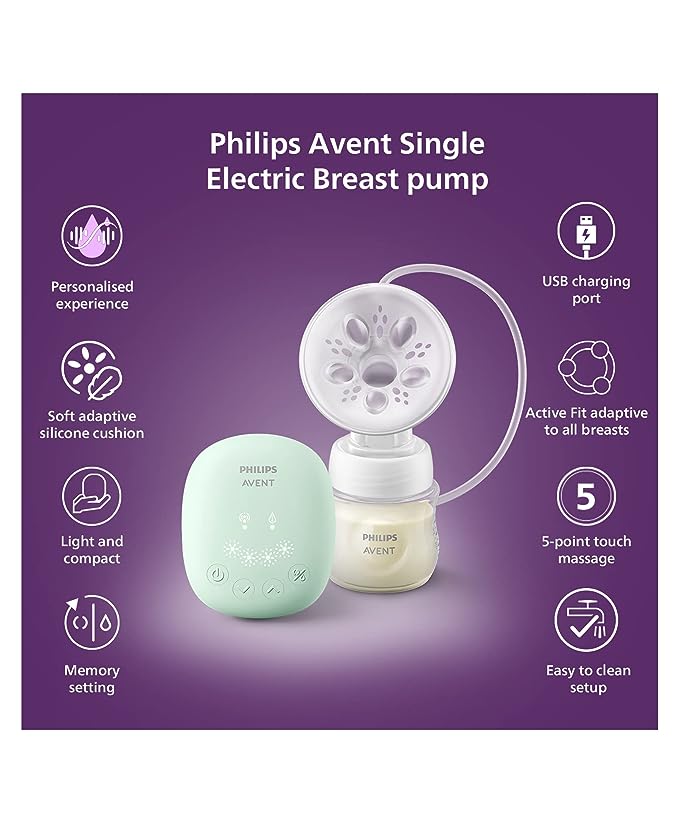 PHILIPS AVENT SINGLE ELECTRIC BREAST PUMP (SCF32311)4