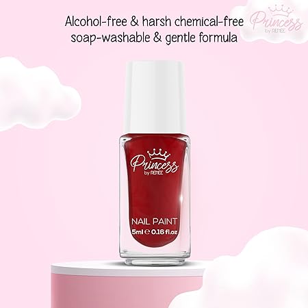 Renee Princess Bubbles Nail Paint (Red Riddle) 3