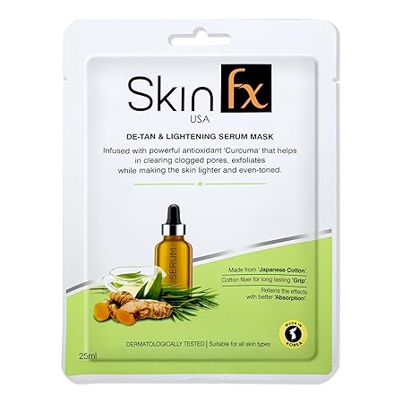 Skin Fx  Detan & Lightening Serum Mask