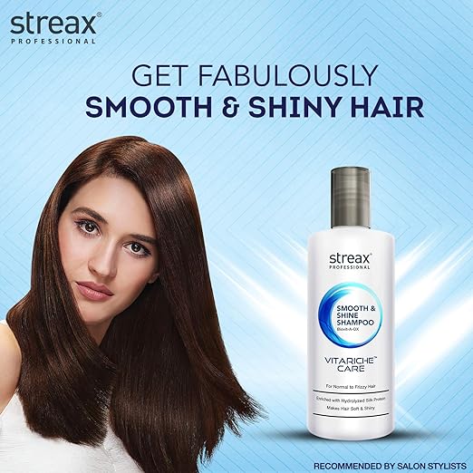 Streax Professional Vitariche Care Smooth & Shine Shampoo 3