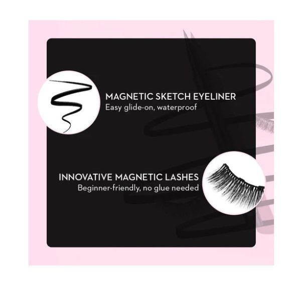 Sugar Maxmieyes Drama Magnetic Lashes & Eyeliner 01 Genuine 2