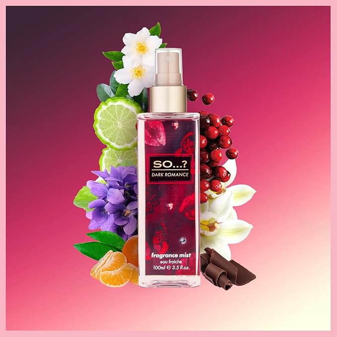 SO BODY MIST (SORBET DREAM+DARK ROMANCE+FLORAL CRUSH) 3X 100ML 2