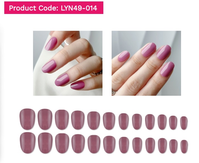 LYN GEL POLISH PRESS ON NAILS LYN49-014 1