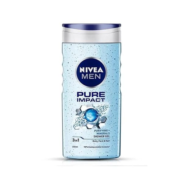 Nivea Pure Impact 3 In 1 Men Shower Gel