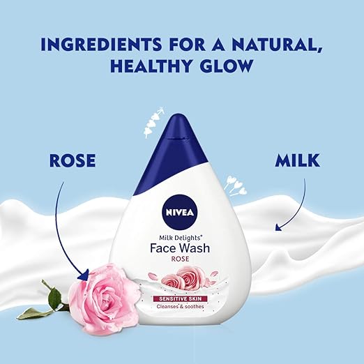 Nivea Sensitive Skin Rose Face Wash 4