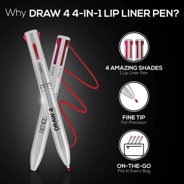 Renee Draw 4 4-IN-1 Lip Liner Pen 4