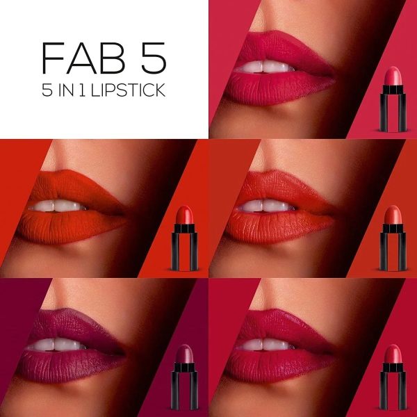 Renee Fab 5 5 In 1 Lipstick Poppy 5
