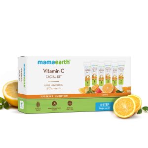 Mamaearth Vitamin C Facial Kit With Vitamin C & Turmeric
