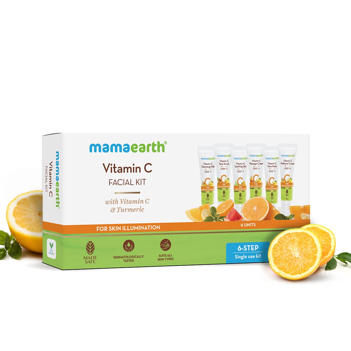 Mamaearth Vitamin C Facial Kit With Vitamin C & Turmeric