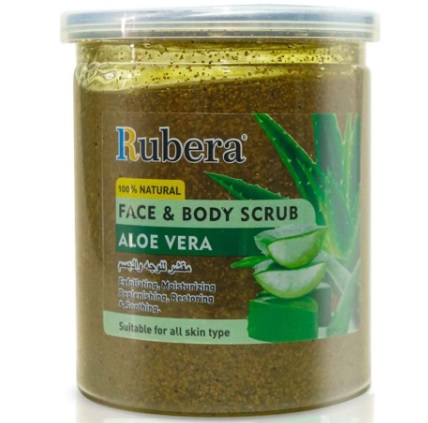 Rubera Face & Body  Scrub Aloe Vera