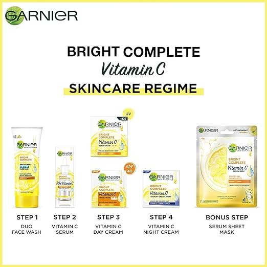 Garnier SN Bright Complete Vitamin C Face Wash 5