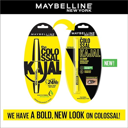Maybelline New York The Colossal Kajal 24Hour Smudge Proof – Deep Black 5