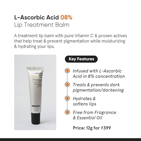 Minimalist L-Ascorbic Acid 08% Lip Balm 2