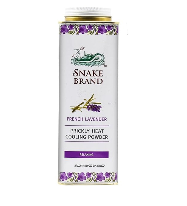 Snake Brand Prickly Heat Cooling Powder Relaxing- French Lavender