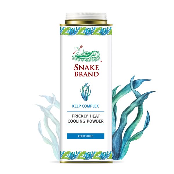 Snake Brand Prickly Heat Cooling Refreshing Powder- Kelp Complex