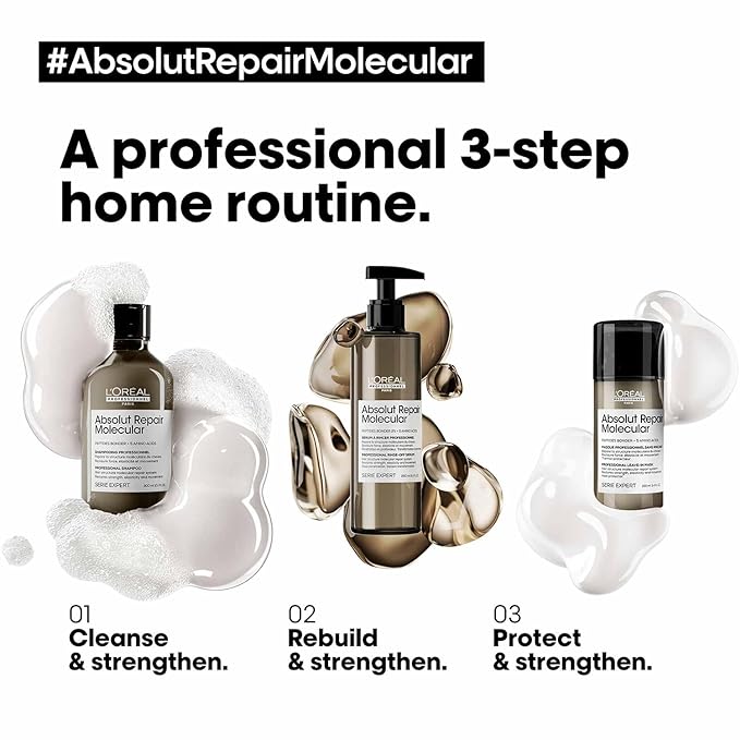 LOREAL ABSOLUT REPAIR MOLECULAR SHAMPOO 300ML 4