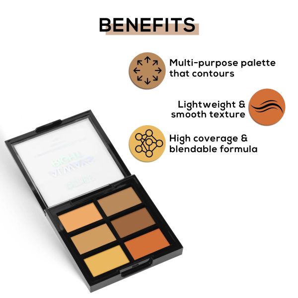 Renee Always Right Conceal & Contour Palette 2