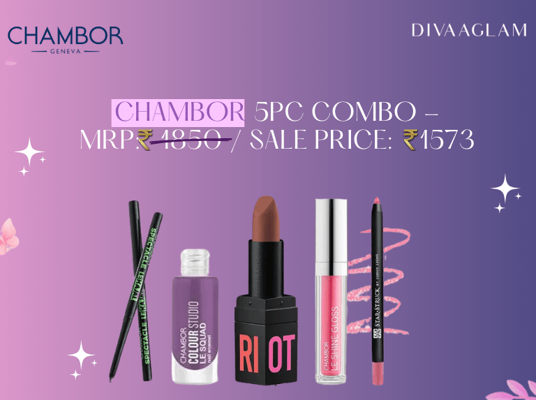 Chambor 5PC combo of makeup products for ₹1573 on divaaglam