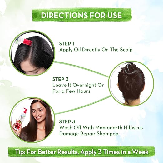 Mamaearth Hibiscus Damage Repair Hair Oil 5
