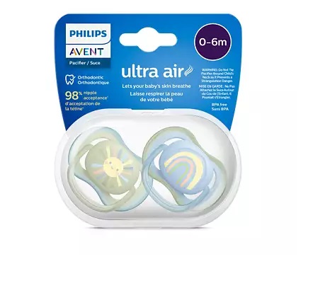 Philips Avent Soother 0-6m Pack Of 2 (SCF085/58)
