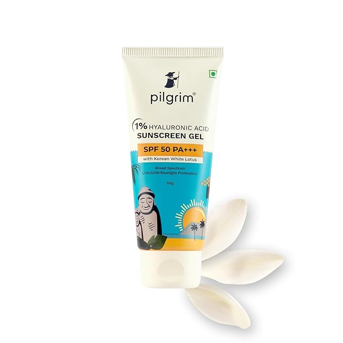Pilgrim 1% Hyaluronic Acid Sunscreen Gel Spf 50 Pa+++ 50g