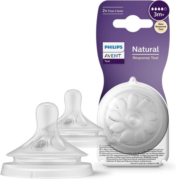 Philips Avent Natural Response Teat 3m+ Pack Of 2 (SCY964/02)