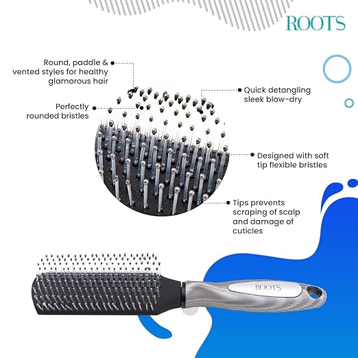 Roots Tru Glam Hair Brush SLV44 4